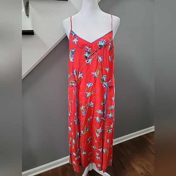 Rag & Bone Hugo Floral Print Tank Dress Womens M Midi $495 Retail - Picture 2 of 7
